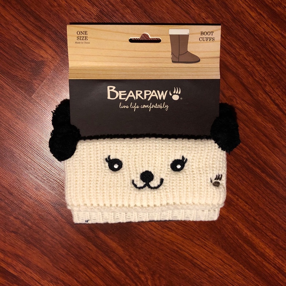 Bearpaw Boot Cuffs - Super cute panda - washaable
